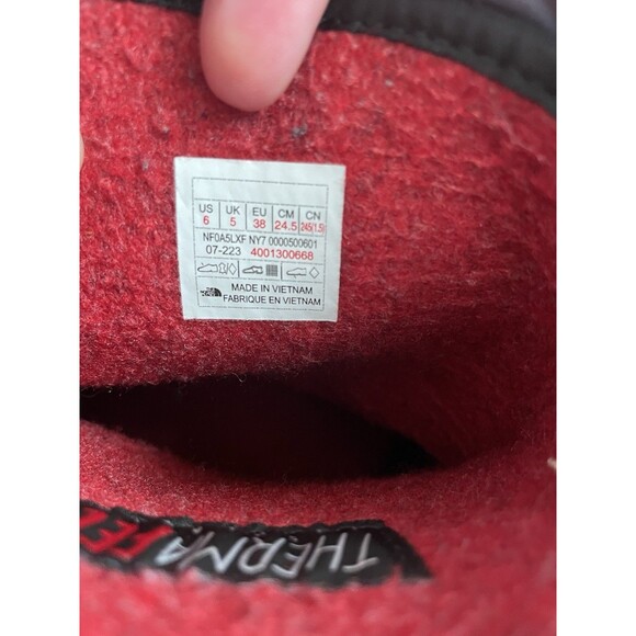 The North Face Alpenglow IV Winter Snow Boots Kids 6 Black - Picture 5 of 6